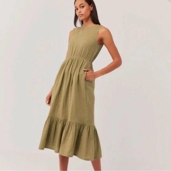 Pact Double Gauze Coastal Cutout Dress - Picture 5 of 5